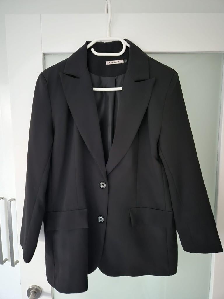 Zeer mooi kolbert blazer van Typical Jill maat S, Zwart, Ophalen of Verzenden, Zo goed als nieuw, Jasje