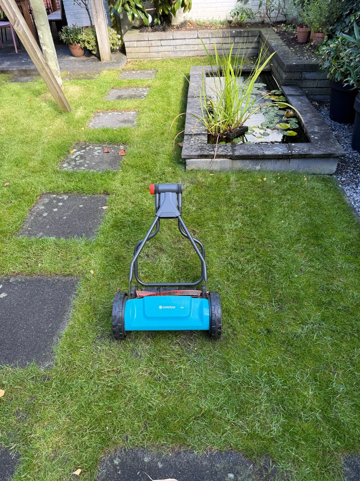 Gardena 330 Handgrasmaaier, Ophalen, Gebruikt, Handgrasmaaier, 30 t/m 39 cm