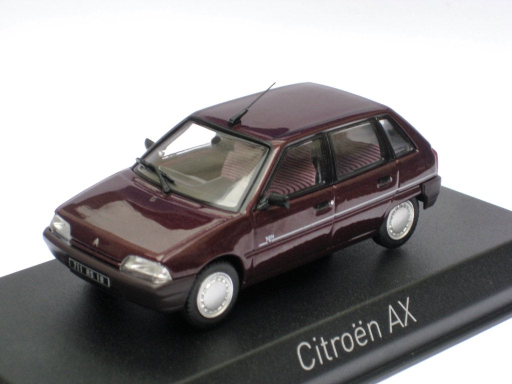 Citroen AX TEN 5-deurs rood Opera (grijs Dolmen) Norev 1:43, Hobby en Vrije tijd, Modelauto's | 1:43, Ophalen of Verzenden, Nieuw