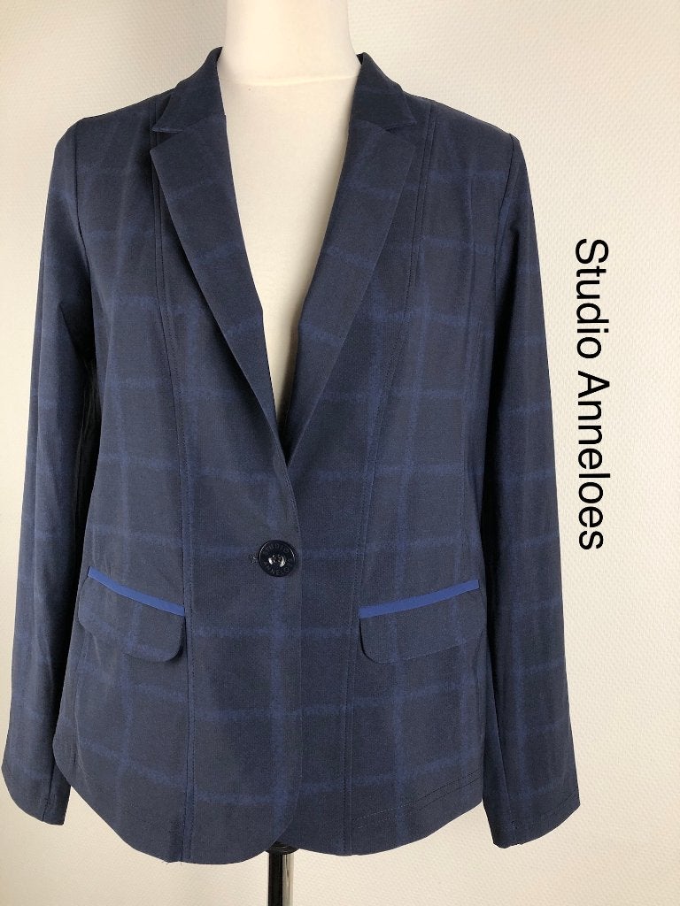 Studio Anneloes Blazer  (mt: 40) 25,6/8398, Maat 38/40 (M), Studio Anneloes, Blauw, Studio Anneloes