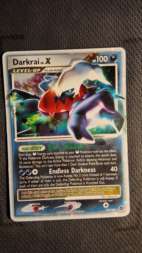 Darkrai LV.X 104 Great Encounters | Pokemon kaart, Ophalen, Zo goed als nieuw, Losse kaart, Foil