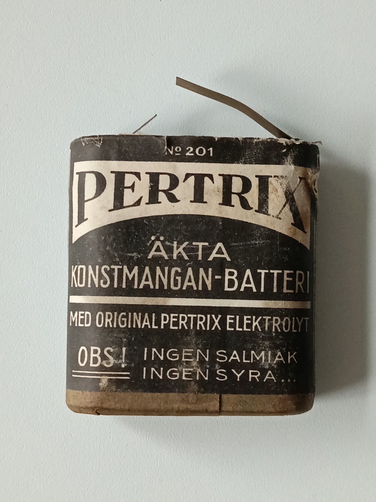 batterij voor de Wehrmacht Pertrix zaklamp, Ophalen of Verzenden, Duitsland