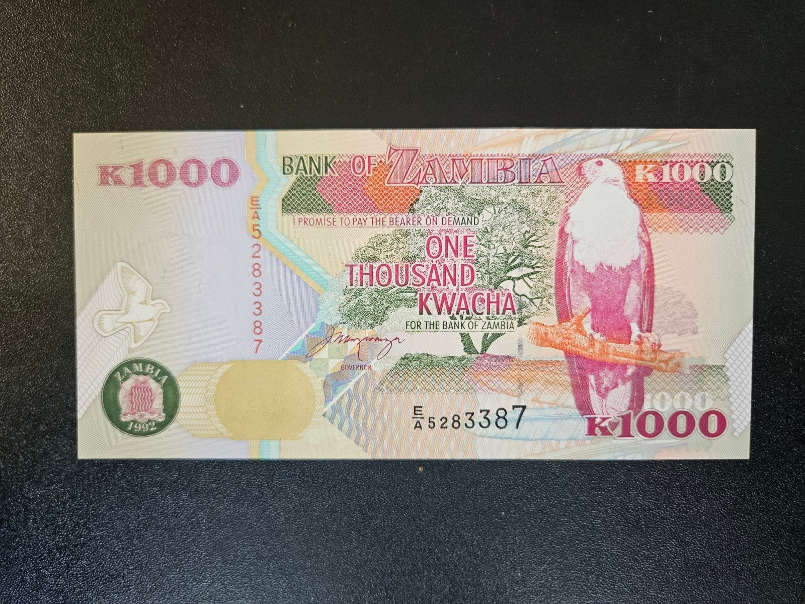 Zambia pick 40a 1992 UNC, Ophalen of Verzenden, Zambia, Los biljet