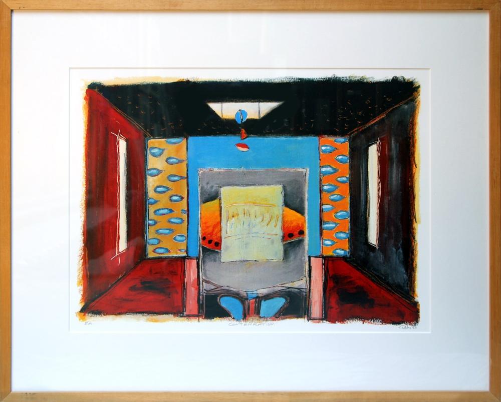Zeefdruk Cor de Jong - Contemplation, Ophalen