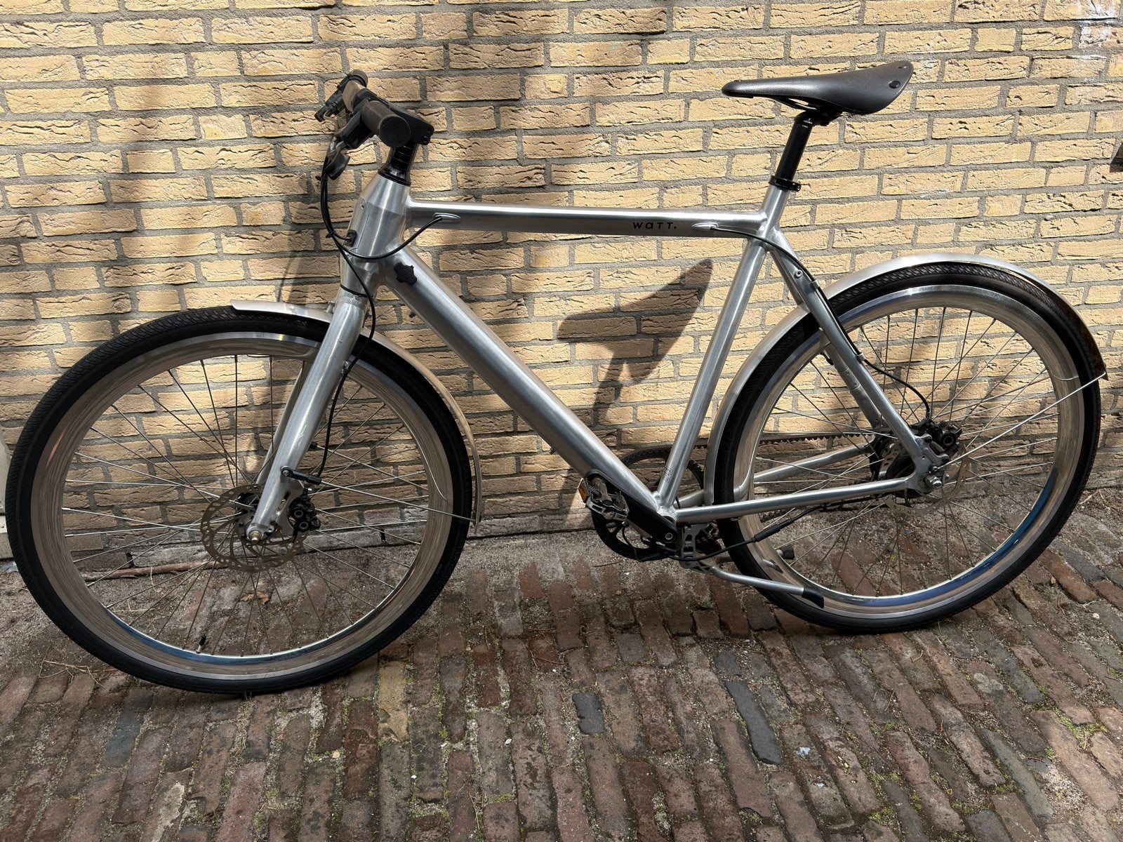 Watt Brooklyn E-bike, Fietsen en Brommers, Elektrische fietsen, Gebruikt, 50 km per accu of meer, 55 tot 59 cm, Ophalen