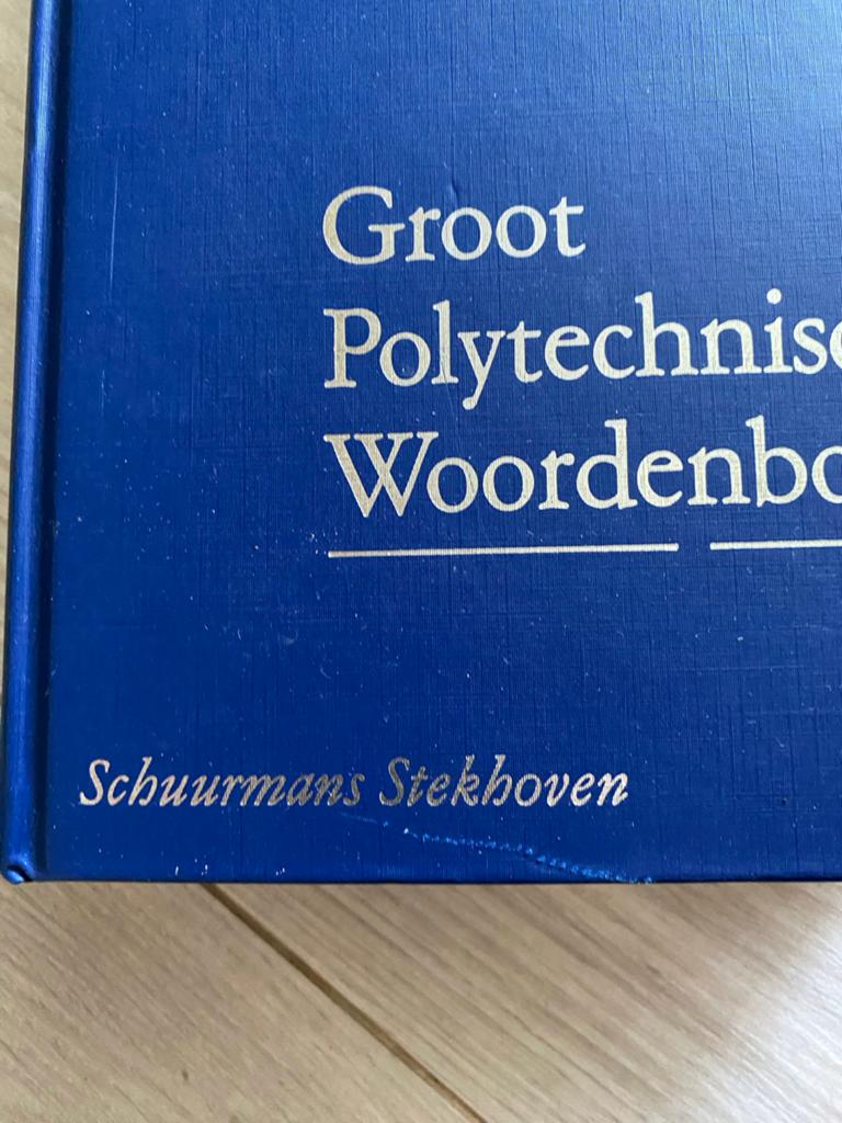 Kluwer Groot Polytechnisch Woordenboek Nederlands-Engels, Ophalen of Verzenden, Zo goed als nieuw, Overige uitgevers, Nederlands