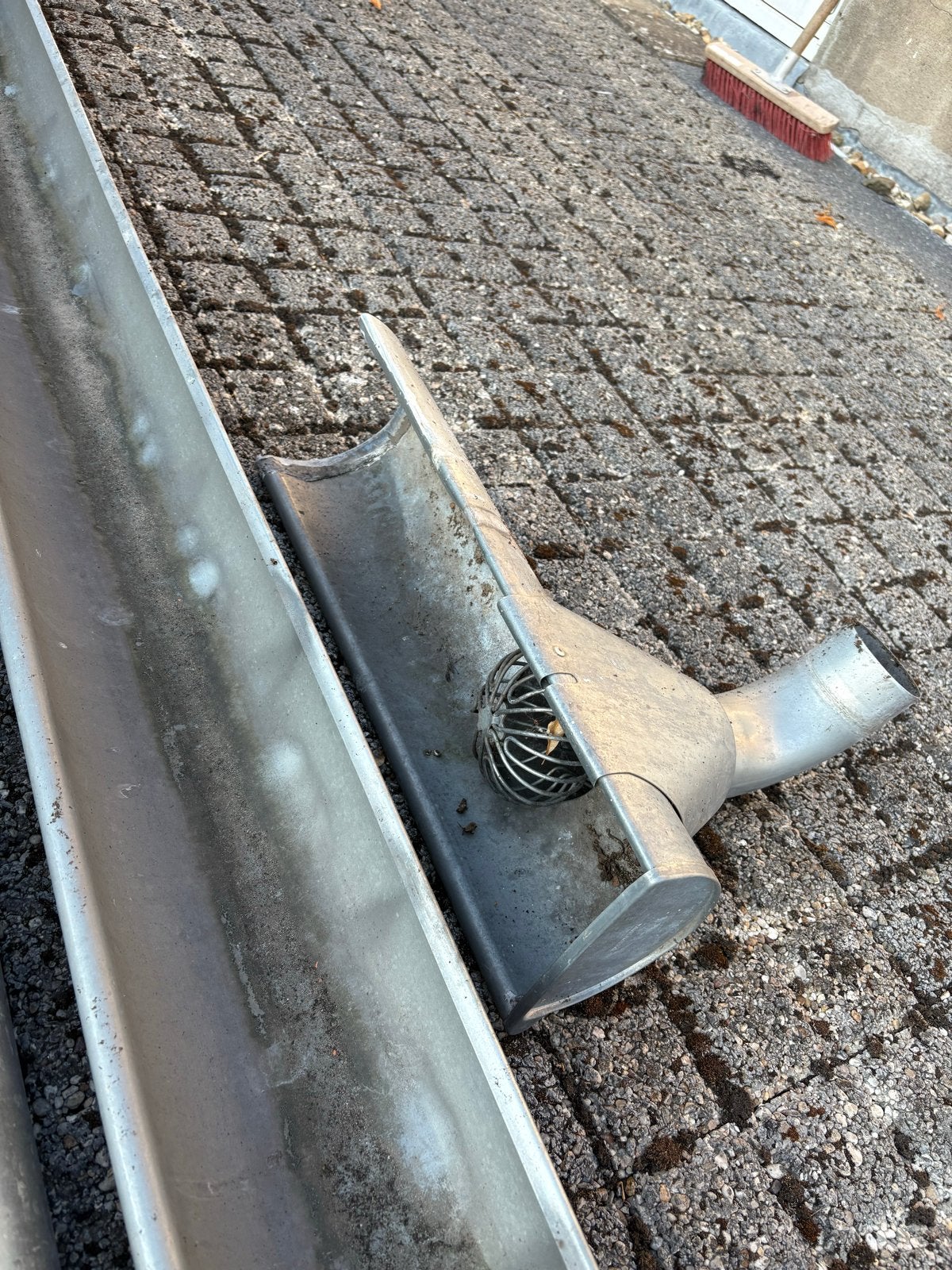 Zinken dakgoot, Ophalen, Gebruikt, 2 tot 4 meter, Zink
