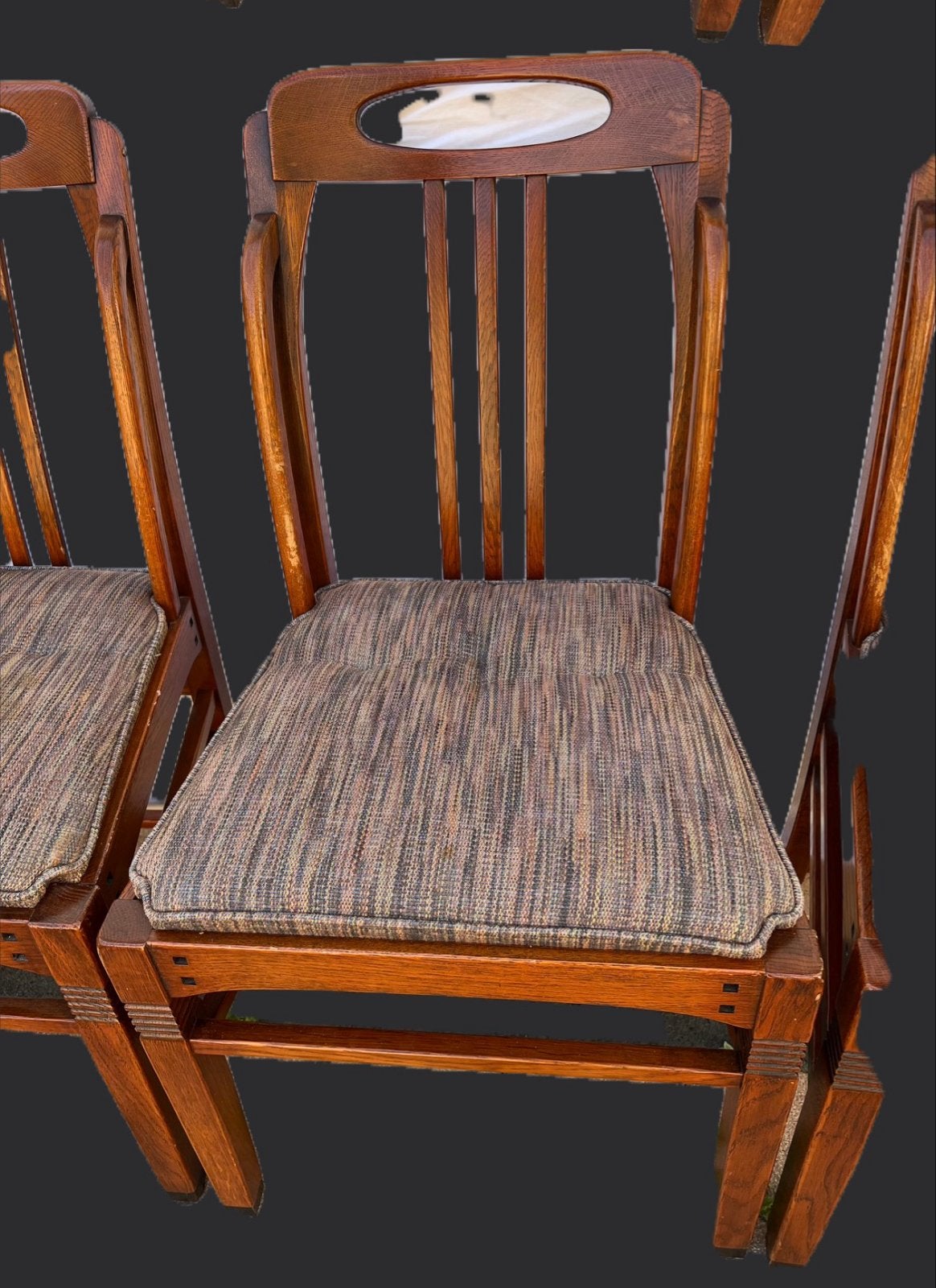 4 Schuitema Jugendstil Eetkamer Armstoelen, Huis en Inrichting, Stoelen, Ophalen of Verzenden, Gebruikt, Vijf, Zes of meer stoelen