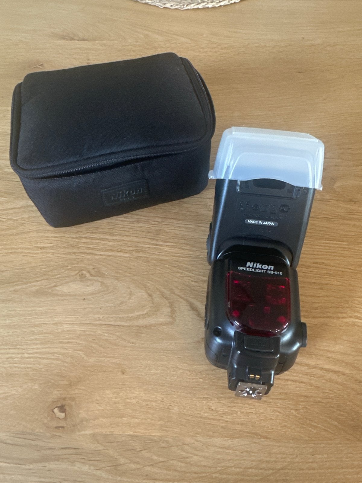 Nikon Speedlight SB-910 flitser met tasje, Externe flitser, Ophalen of Verzenden, Zo goed als nieuw, Nikon