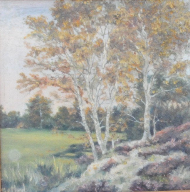 Schilderij Berken Sjraar van Meijl Leende, Budel, Antiek en Kunst, Kunst | Schilderijen | Klassiek, Ophalen of Verzenden