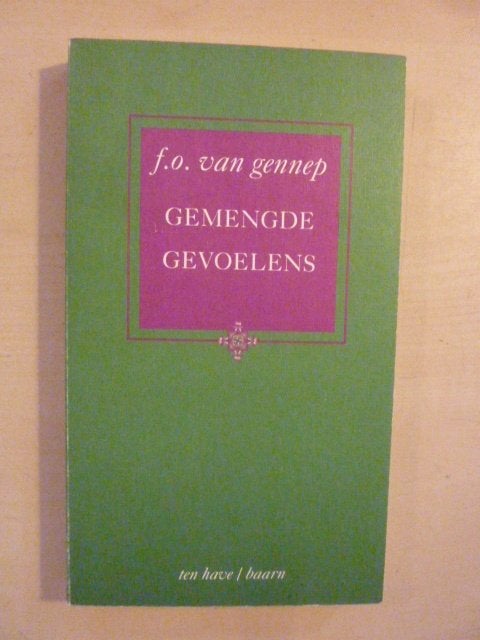 F. O. van Gennep - Gemengde gevoelens, Ophalen of Verzenden, Zo goed als nieuw
