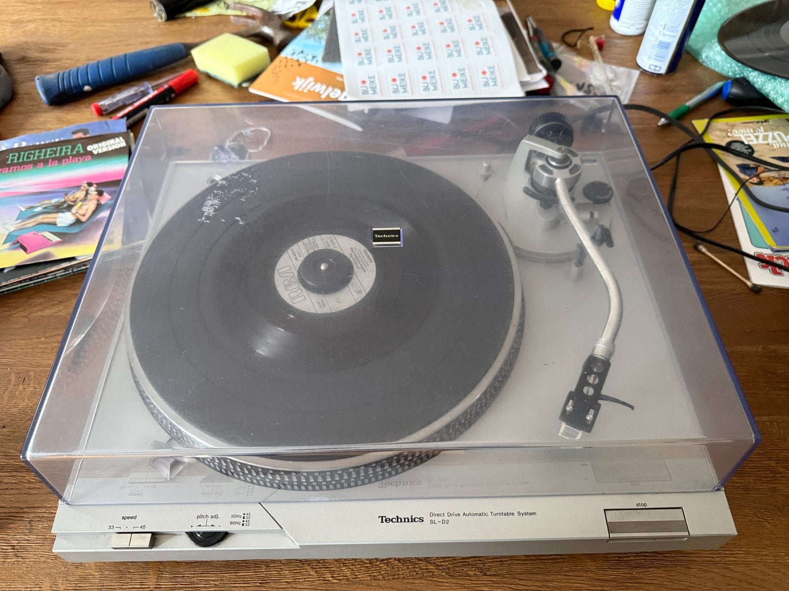 Technics SL-D2 Direct-Drive Platenspeler - Perfect Werkend