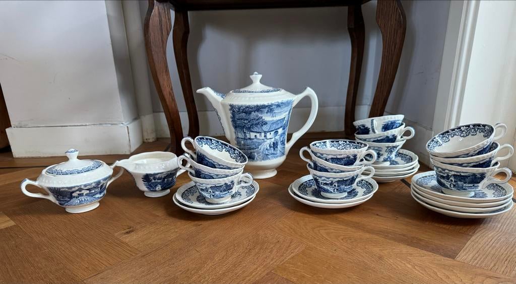 Theeservies Boerenhoeve Société Céramique, Ophalen of Verzenden