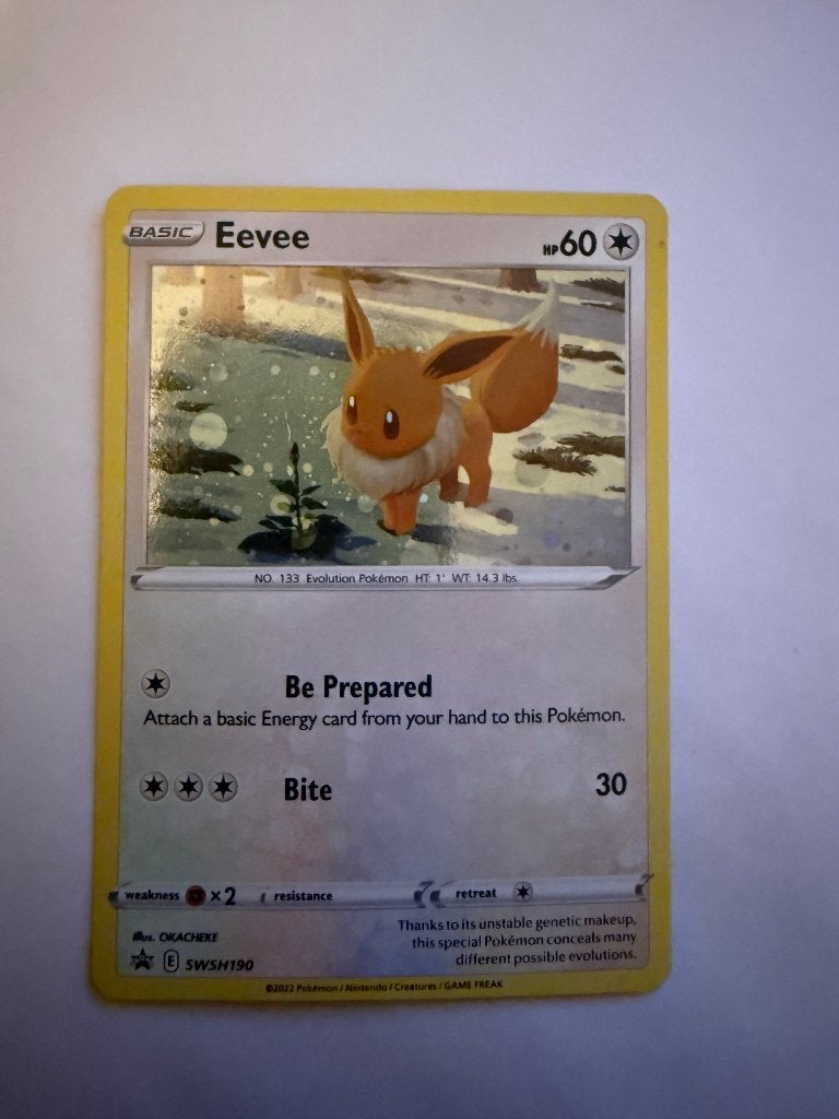 Eevee  swsh190 Promo, Ophalen of Verzenden, Zo goed als nieuw, Losse kaart