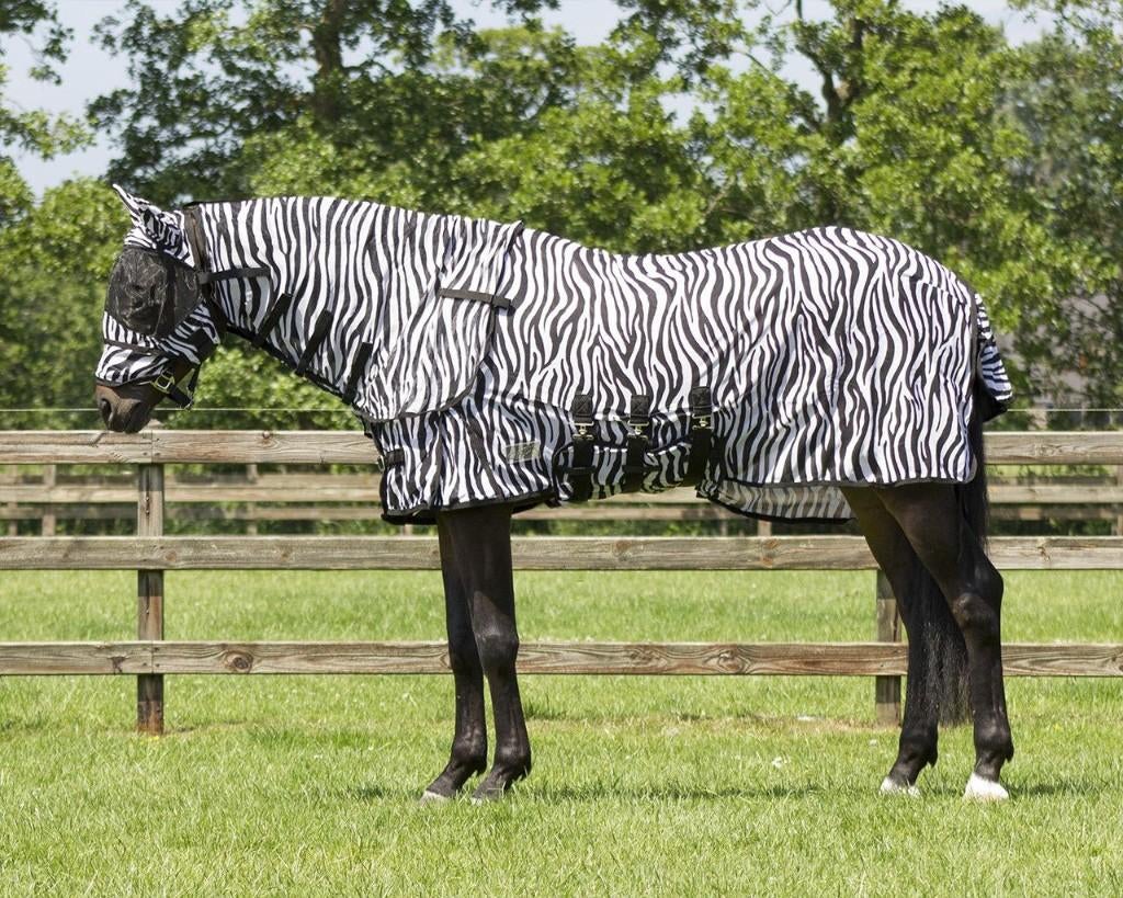 QHP vliegendeken met afneembare hals zebra 175, Ophalen of Verzenden, Zo goed als nieuw, Vliegendeken, QHP