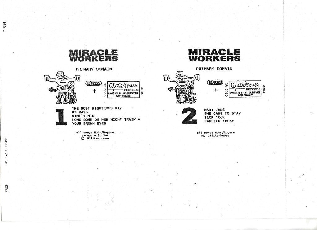 the miracle workers/private domain-garage/punk-test persing, LP, Gebruikt, Verzenden, 12 inch