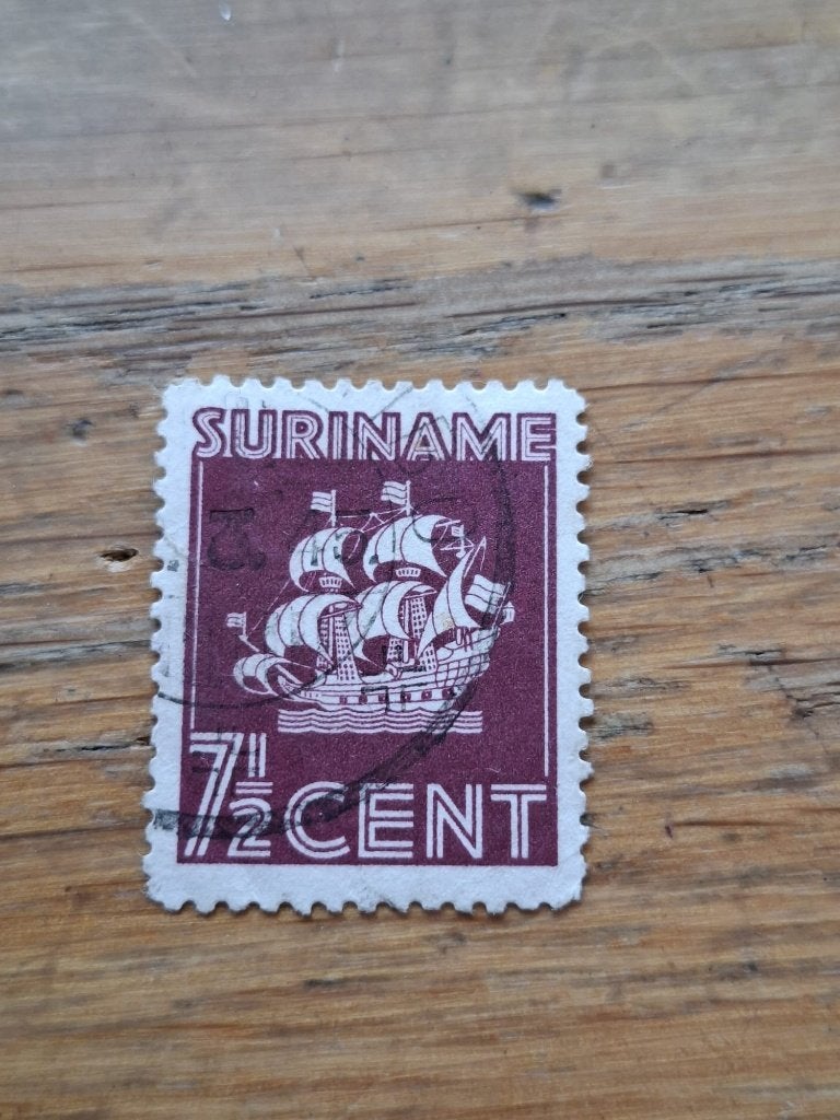 suriname gestempeld nr 196, Ophalen of Verzenden, Gestempeld