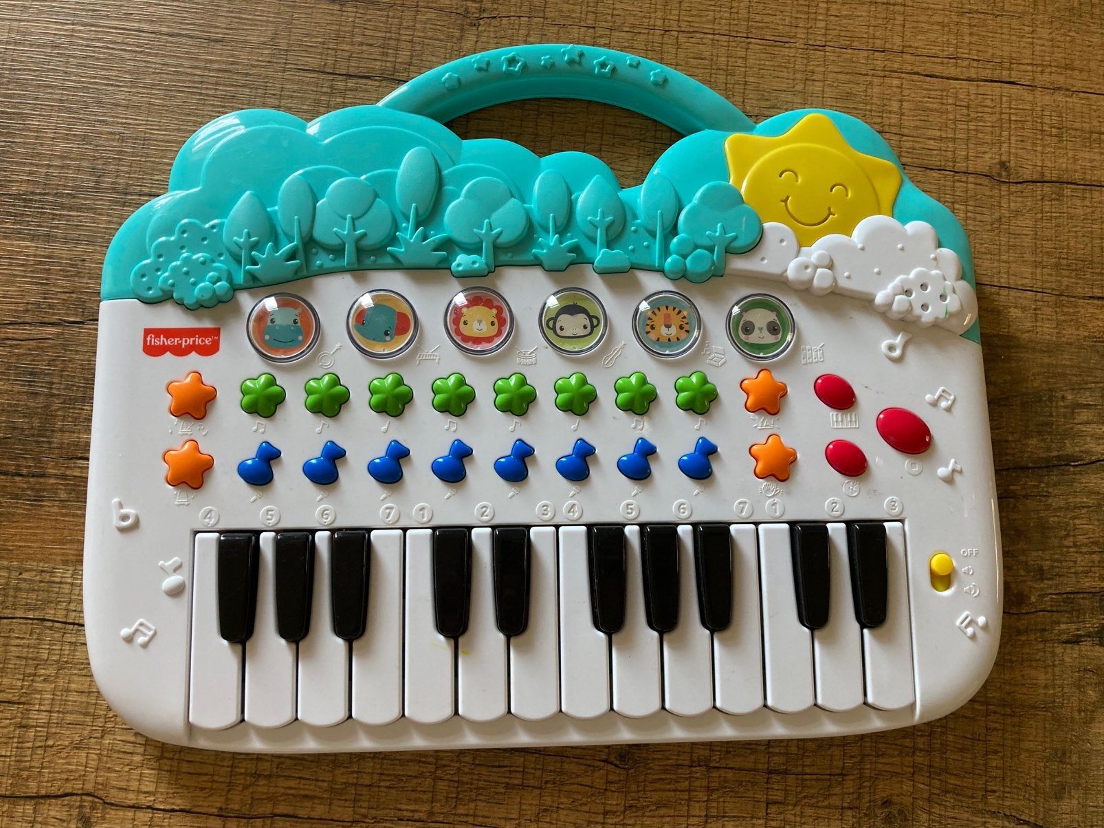 Fisher-Price Baby Piano Muziek Keybord, Ophalen, Zo goed als nieuw, Overige typen, Met geluid
