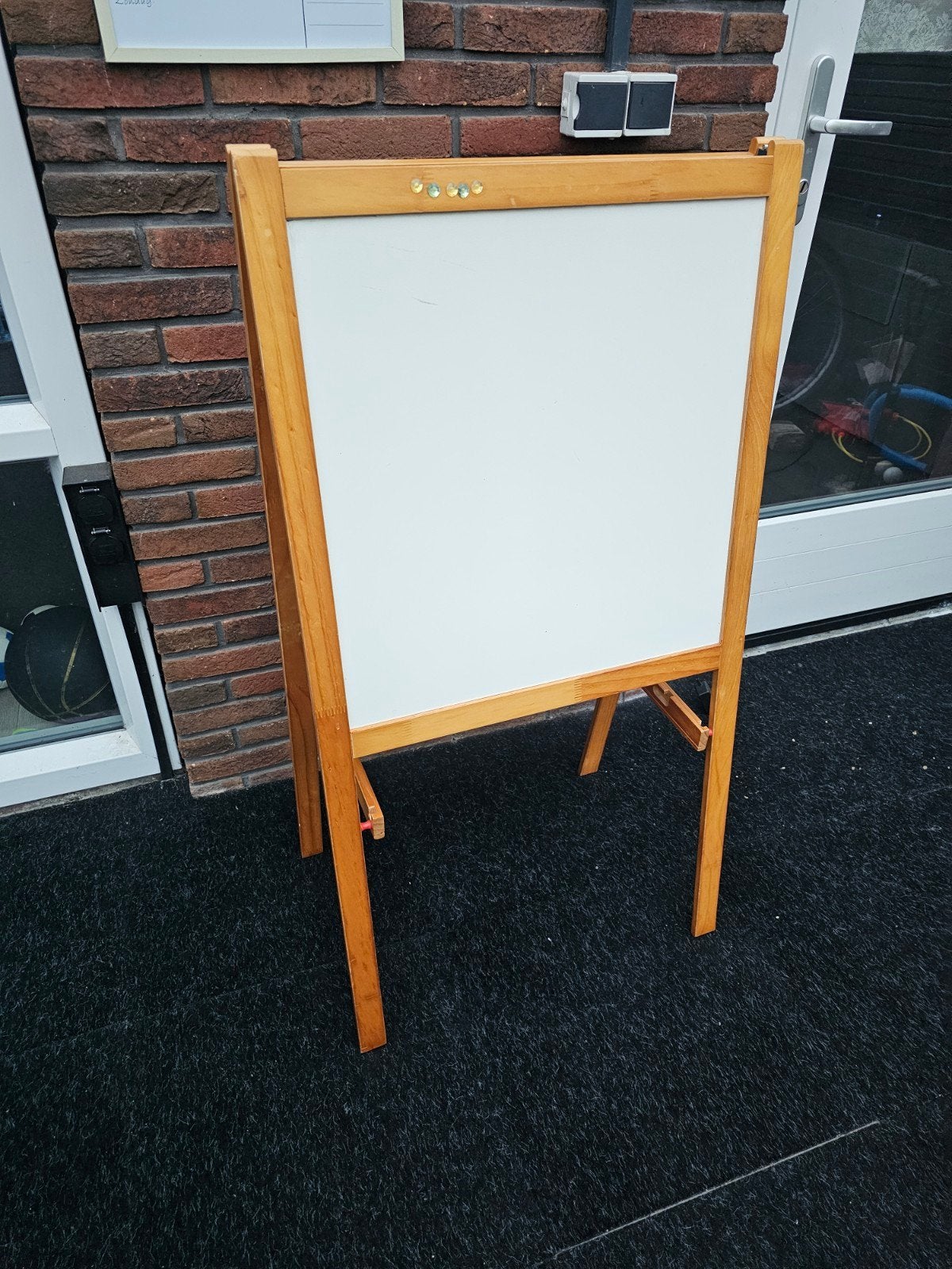 kinderen school krijtbord whiteboard 2 in 1 inklapbaar, Ophalen, Gebruikt, Krijtbord