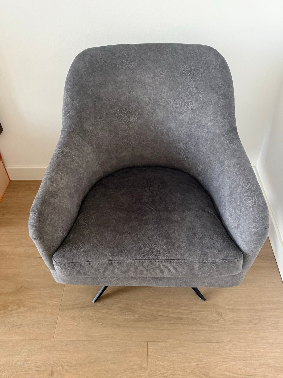 Rivièra Maison fauteuil - grijs, Huis en Inrichting, Stoelen, Ophalen, Gebruikt, Eén, Stof