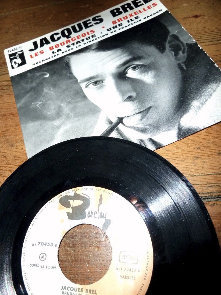 EP JACQUES BREL LES BOURGEOIS 1962, EP, Ophalen of Verzenden, EP