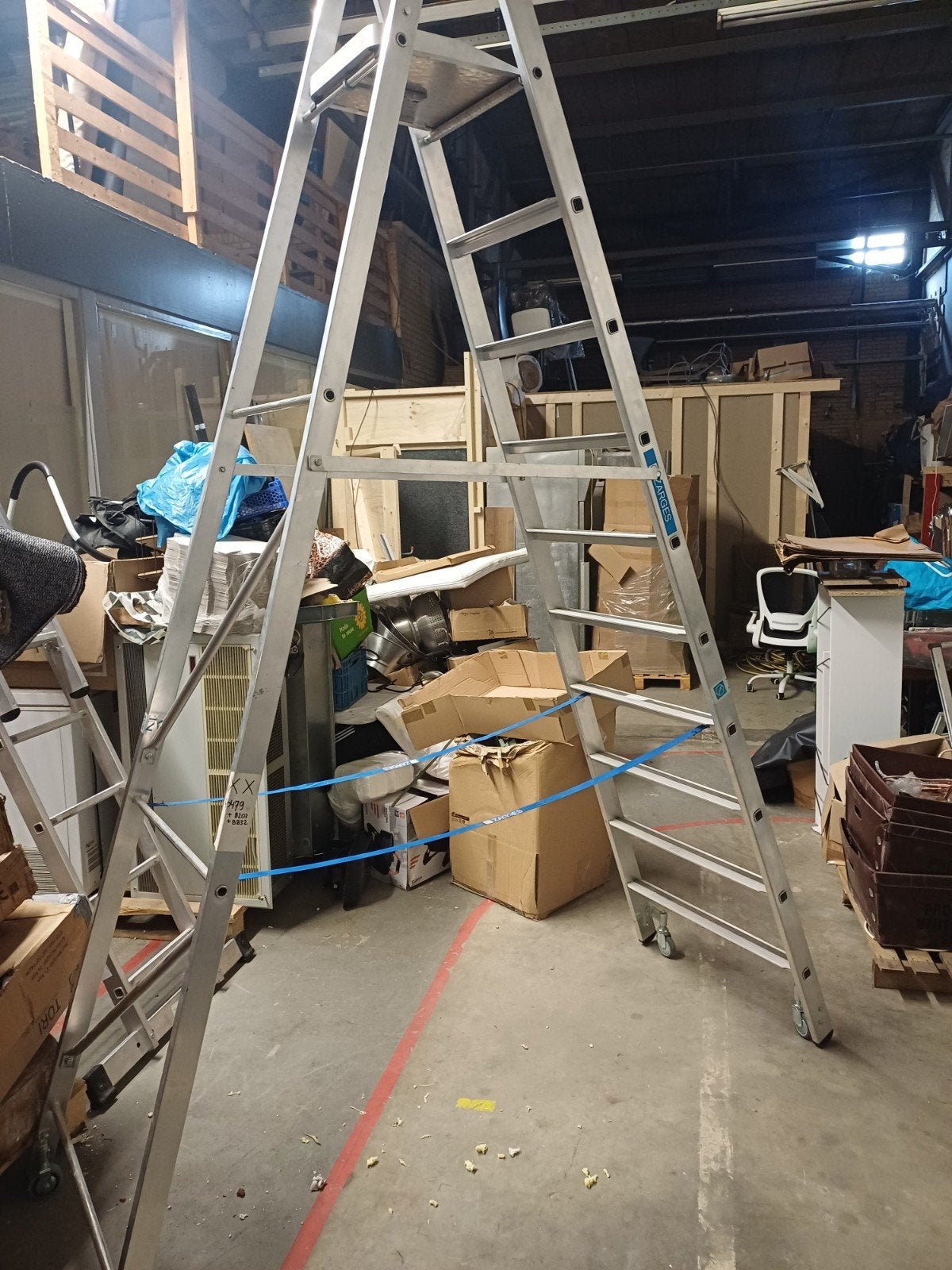 Zarges Professional Ladder - 3.88m - Met Wielen, Ophalen of Verzenden