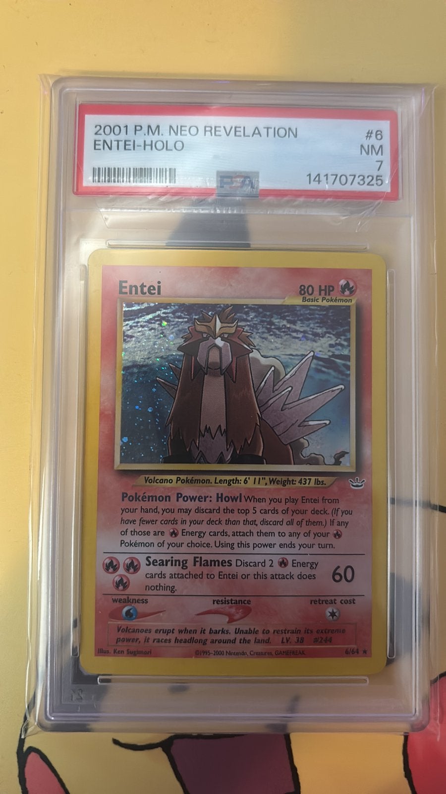 Entei #6, Ophalen of Verzenden, Nieuw, Losse kaart, Foil