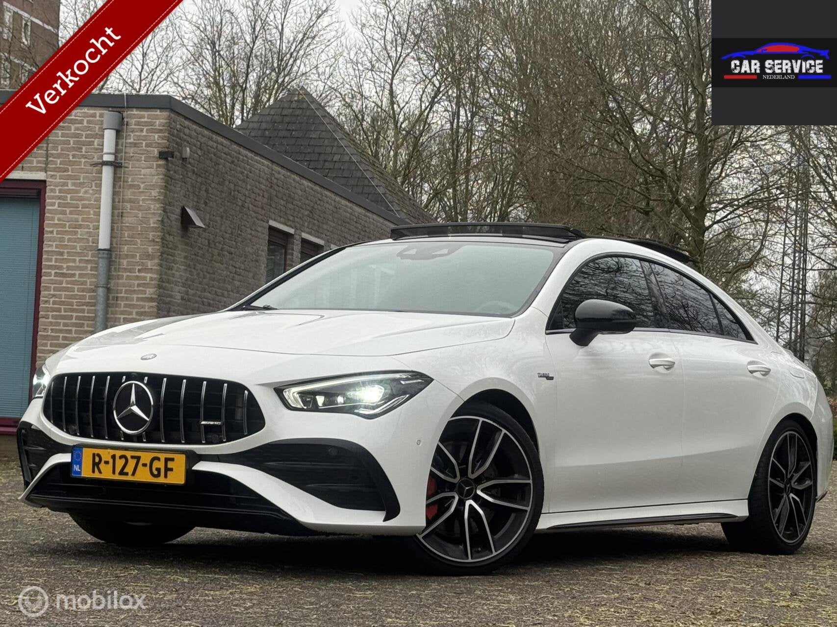 Mercedes Benz CLA-AMG 35 4MATIC Premium Plus/PANO/NWE APK/DO, Auto's, Automaat, CLA, 1490 kg, Euro 6