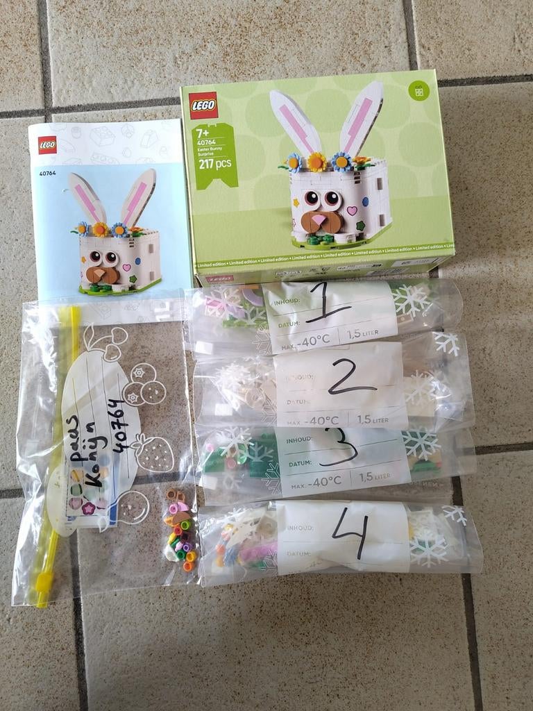 Lego paas konijntje 40764, Ophalen, Zo goed als nieuw, Complete set, Lego