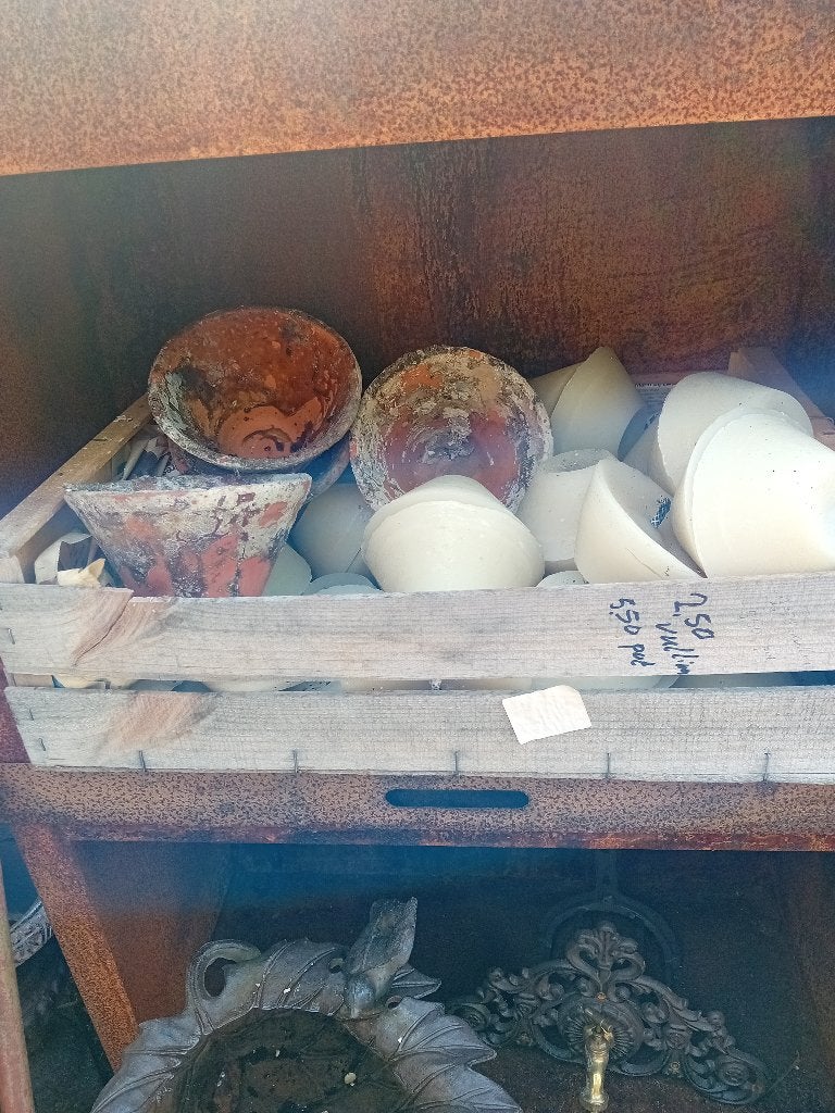Terracotta bloempot harspot m/z kaarsen/vullingen en meer!, Ophalen, Gebruikt