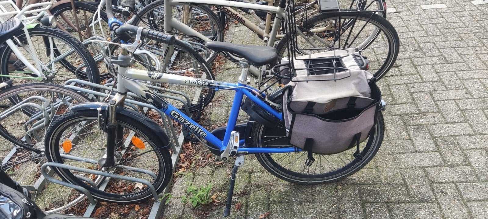 Gazelle kinderfiets 24"- Blauw/Zilver, Ophalen, Velgrem, Versnellingen, Gazelle