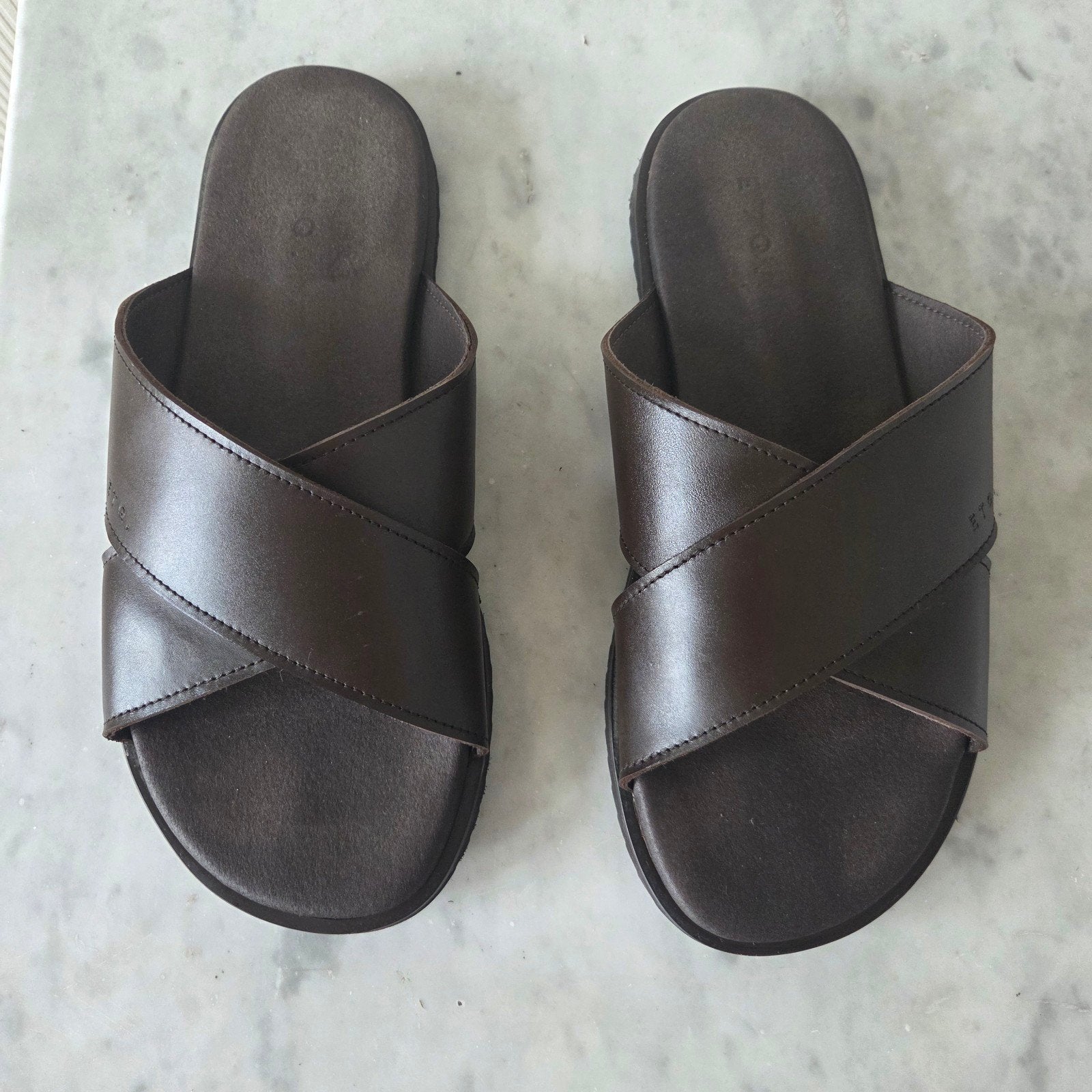 ETQ Amsterdam Heren Slippers Bruin 42/43, Slippers, Bruin, ETQ. Amsterdam, Nieuw