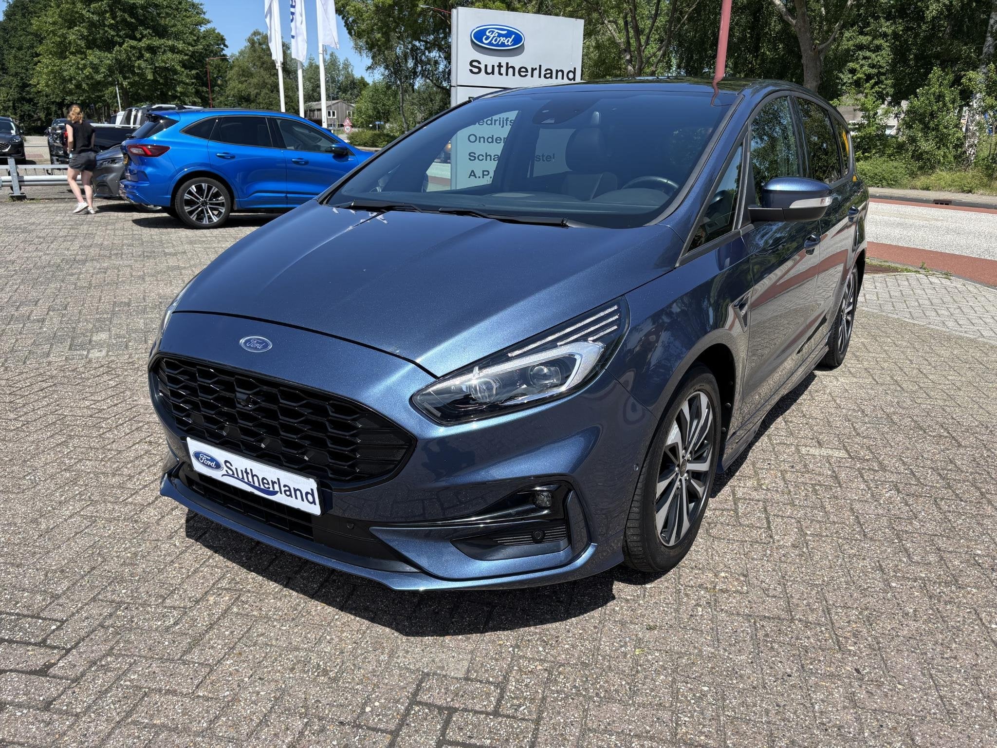 Ford S-Max 2.5 ST-Line FHEV 7 Persoons | 190pk | Panoramadak, Auto's, Stof, 7 stoelen, Bedrijf, Hybride Elektrisch/Benzine