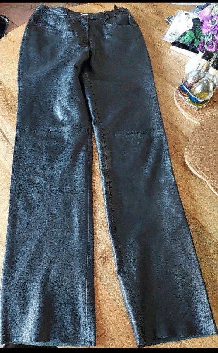 Nieuwe Foxy echt lederen damesbroek - Zwart mt 40, Maat 38/40 (M), Foxy, Zwart, Nieuw