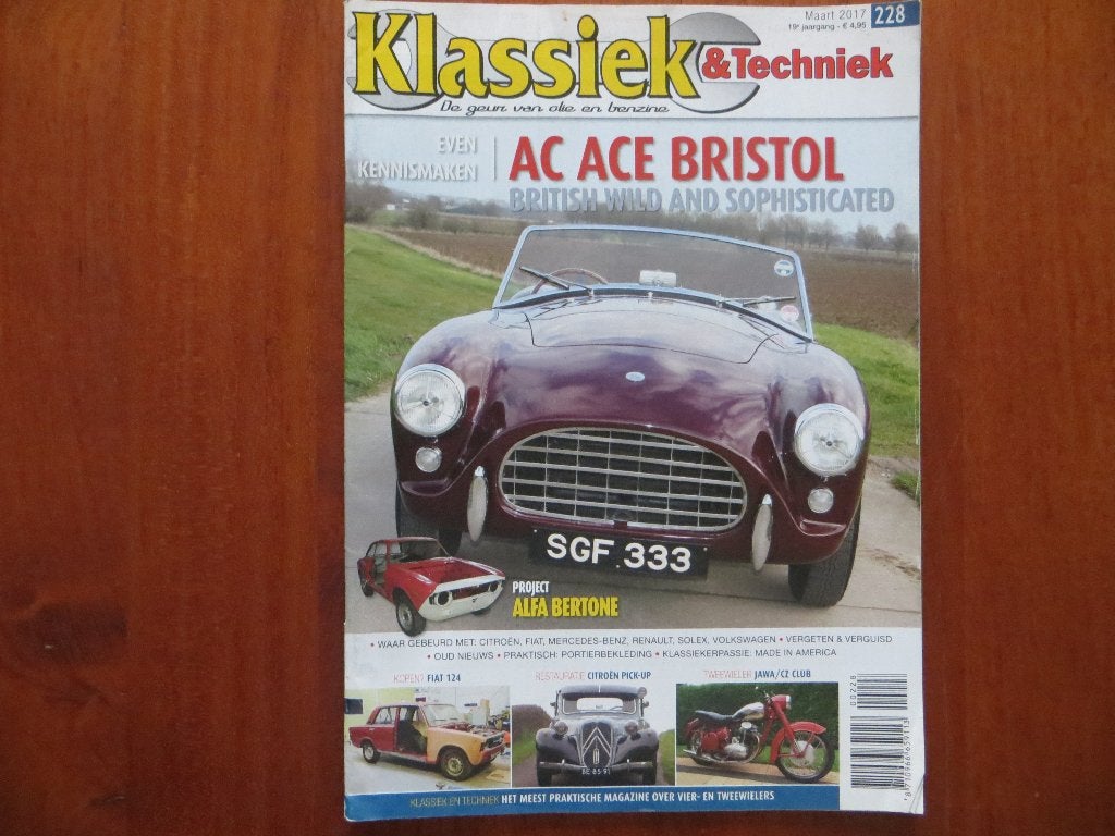 Klassiek & Techniek 228 AC Ace Bristol (1955), Fiat 124 T Sp, Verzenden, Nieuw, Alfa Romeo