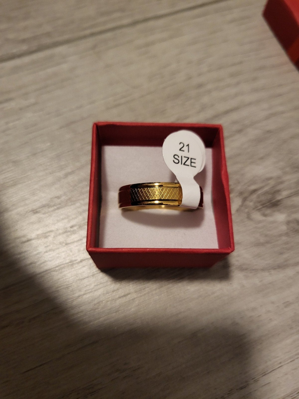 Nieuwe gouden ring, maat 21, Overige materialen, 20 of groter, Nieuw, Ophalen of Verzenden