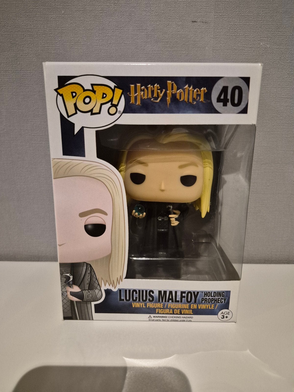 harry potter funko pop lucius malfoy holding prophecy 40, Verzenden, Zo goed als nieuw