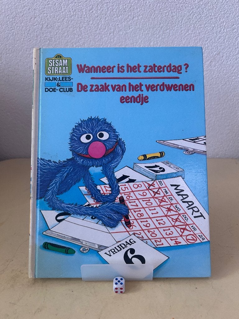 Vintage Sesamstraat boek (1986) - Wanneer is het zaterdag?, Boeken, Gelezen, 3 tot 4 jaar, Ophalen of Verzenden, Deborah Kovacs & Linda Hayward