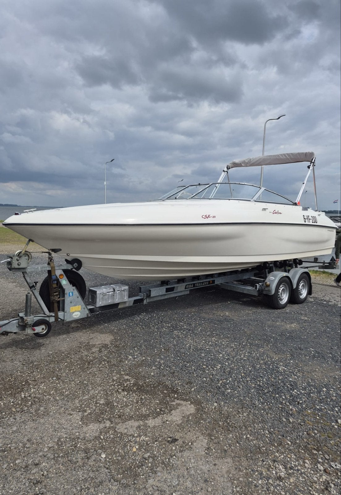 Glastron Carlsson CSX 23 | 7,4 V8 Volvo Penta 330 PK| Lezen!, Ophalen, Overige merken, Gebruikt, Binnenboordmotor