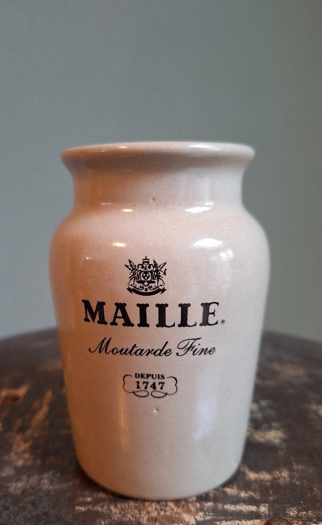 Oud Maille potje, 11 cm hoog, Ophalen of Verzenden