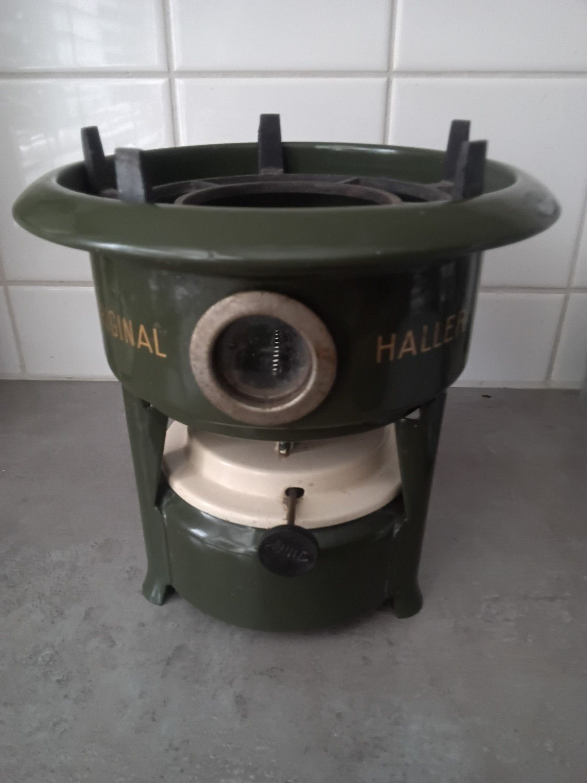 Vintage Haller petroleum kooktoestel - gebruikt, Ophalen of Verzenden