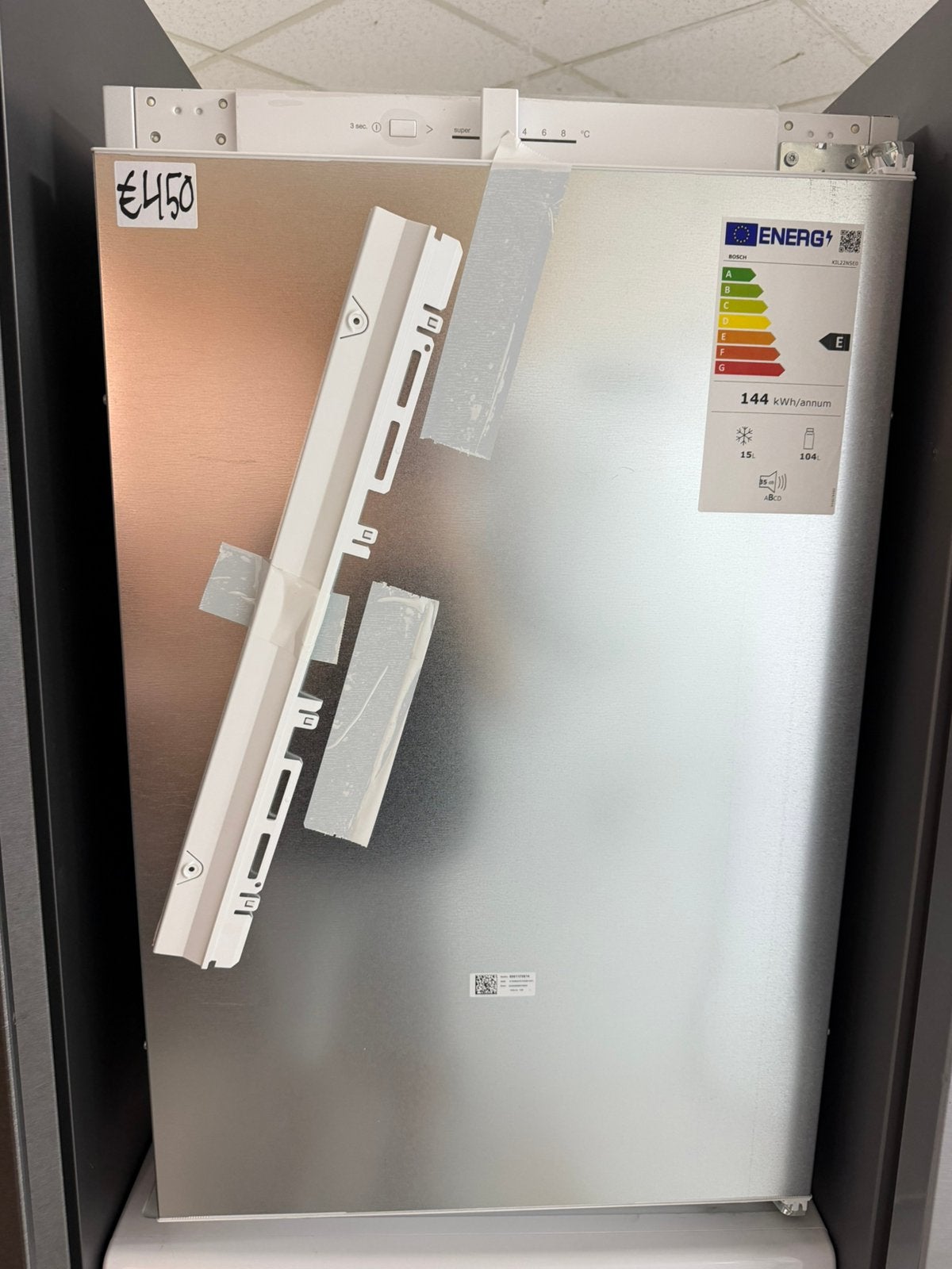 Bosch KIL22NSE0 Inbouwkoelkast Met Vriesvak 119L Nieuw, Nieuw, Ophalen of Verzenden, Energieklasse A of zuiniger, Inbouw