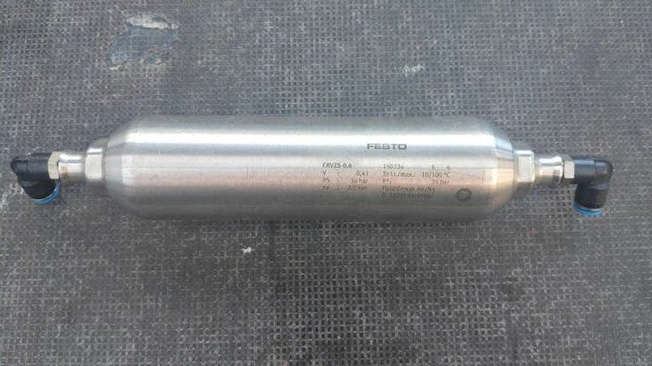 FESTO RVS Persluchtreservoir / Buffer-tank 0,4L (CRVZS-0.4), Doe-het-zelf en Verbouw, Ophalen of Verzenden