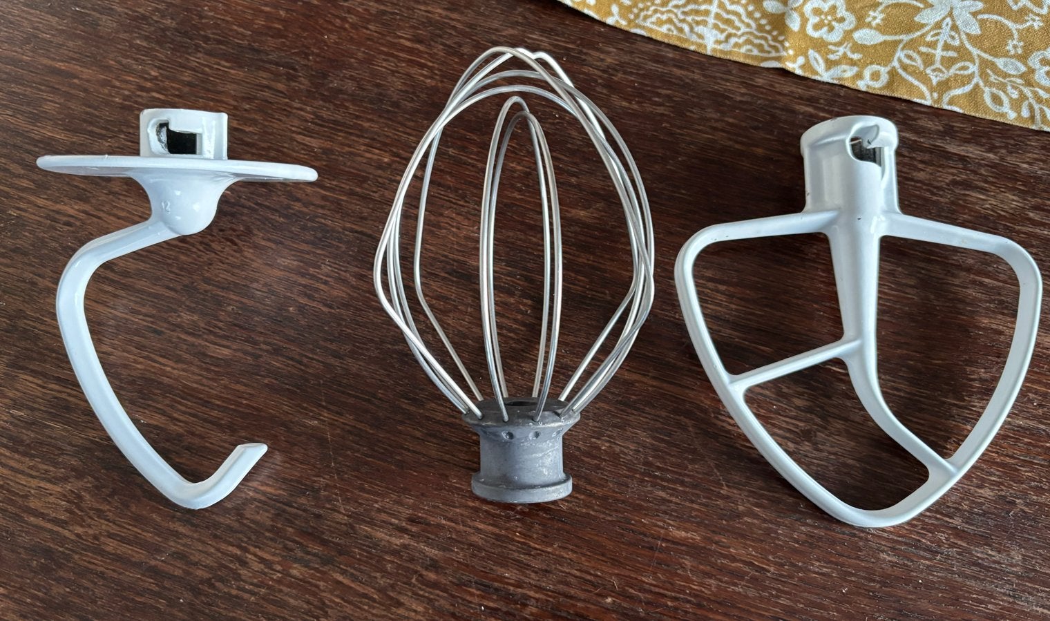 KitchenAid accessoires: garde, platte menghaak, deeghaak, 4 liter of meer, Ophalen of Verzenden, Gebruikt, 3 snelheden of meer