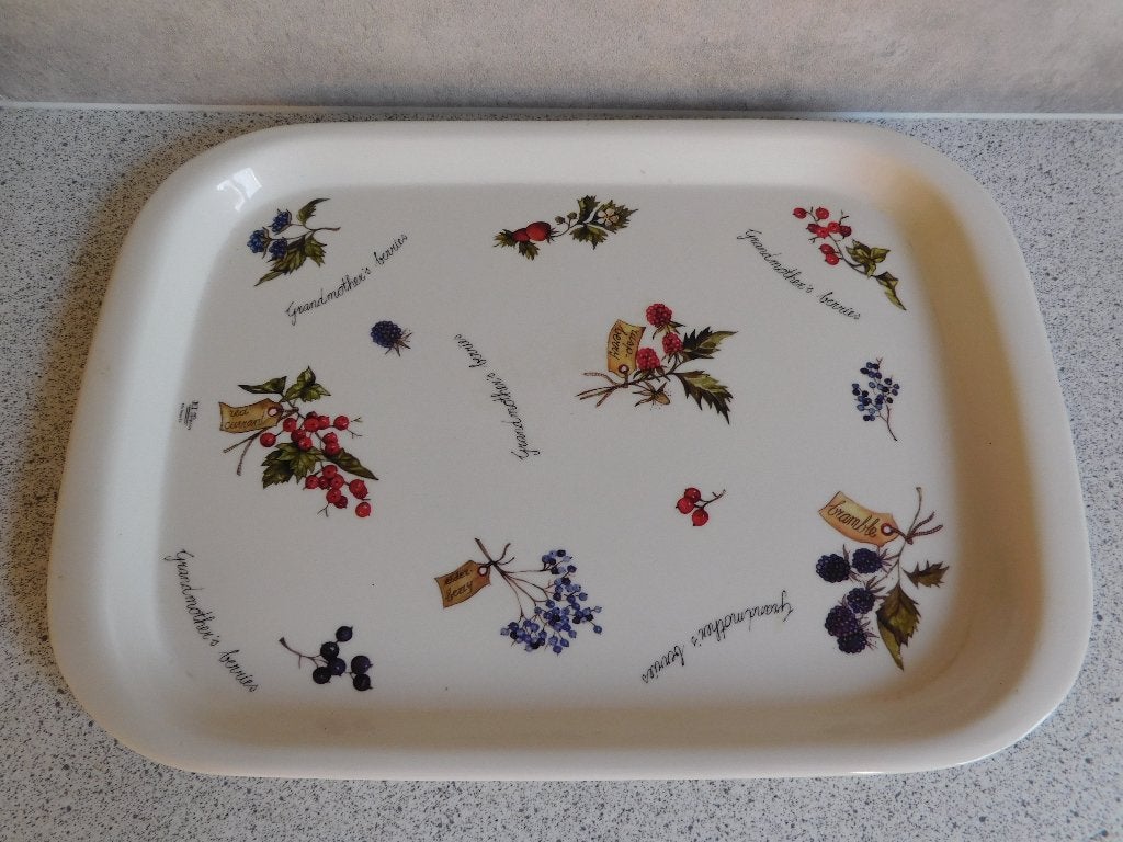 Dienblad 30x21 Grandmother Berries JET by ter Steege, Ophalen of Verzenden, Zo goed als nieuw, Rechthoekig, Kunststof
