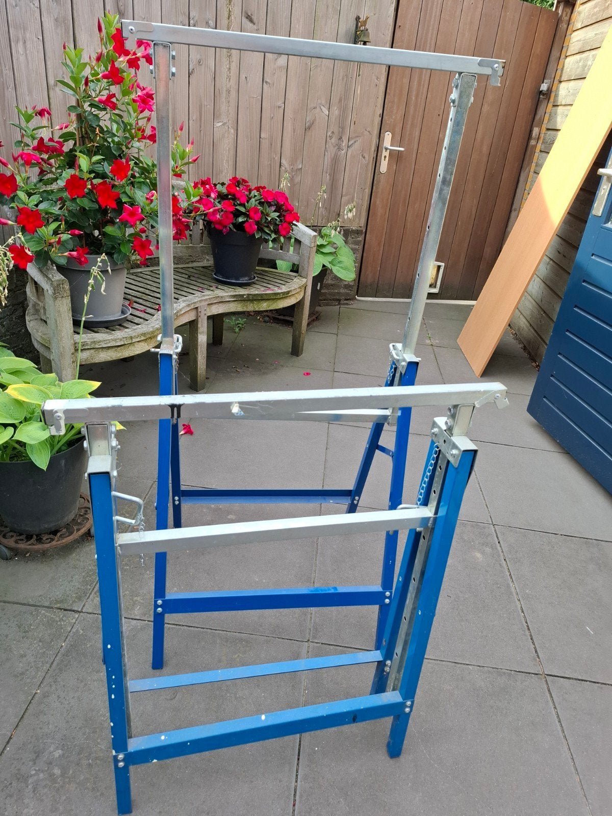 2 schragen metaal, Ophalen, Gebruikt, Overige typen, Minder dan 2 meter