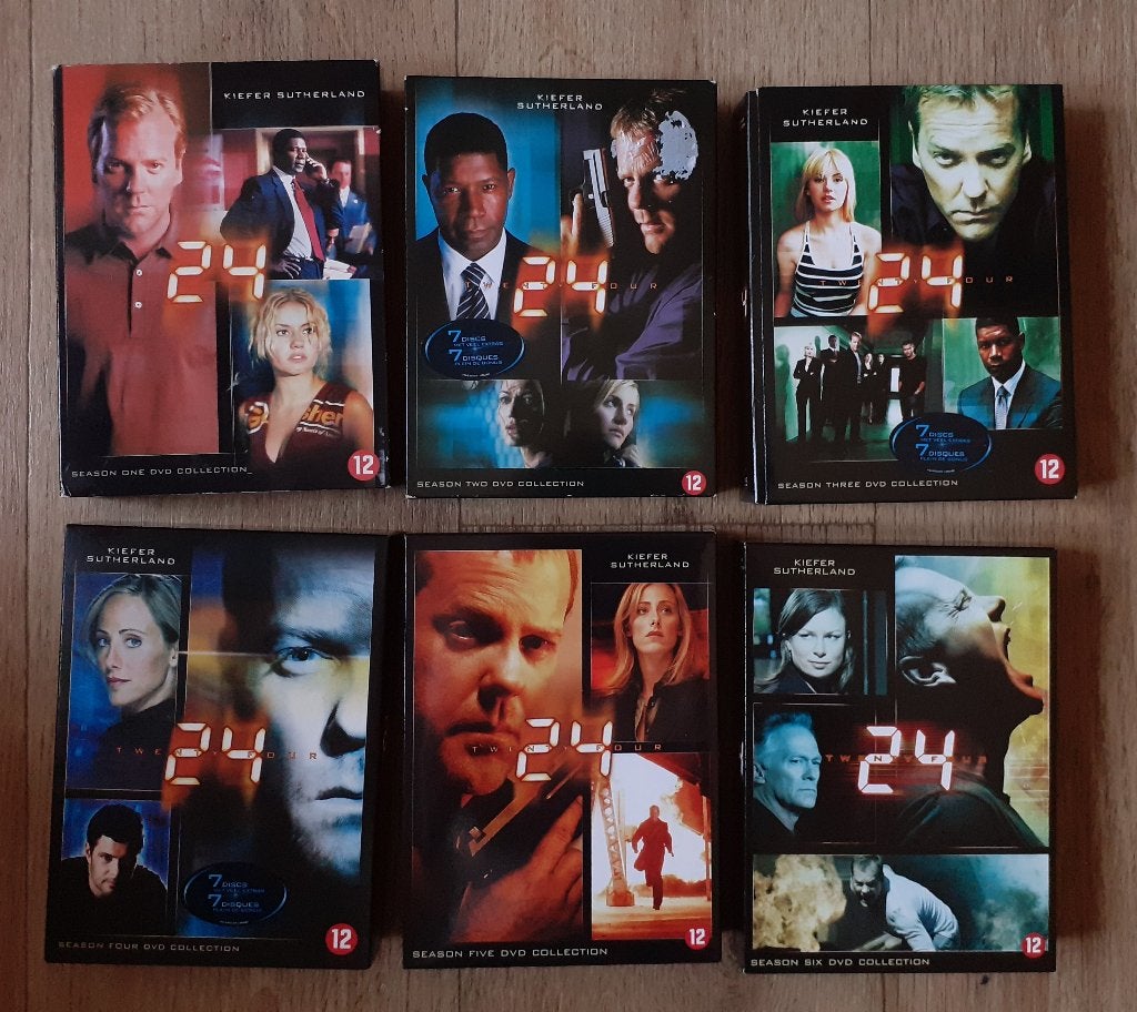 DVD 24 seizoen 1 t/m 6, Cd's en Dvd's, Engels, Nederlands, Ophalen of Verzenden, Zo goed als nieuw
