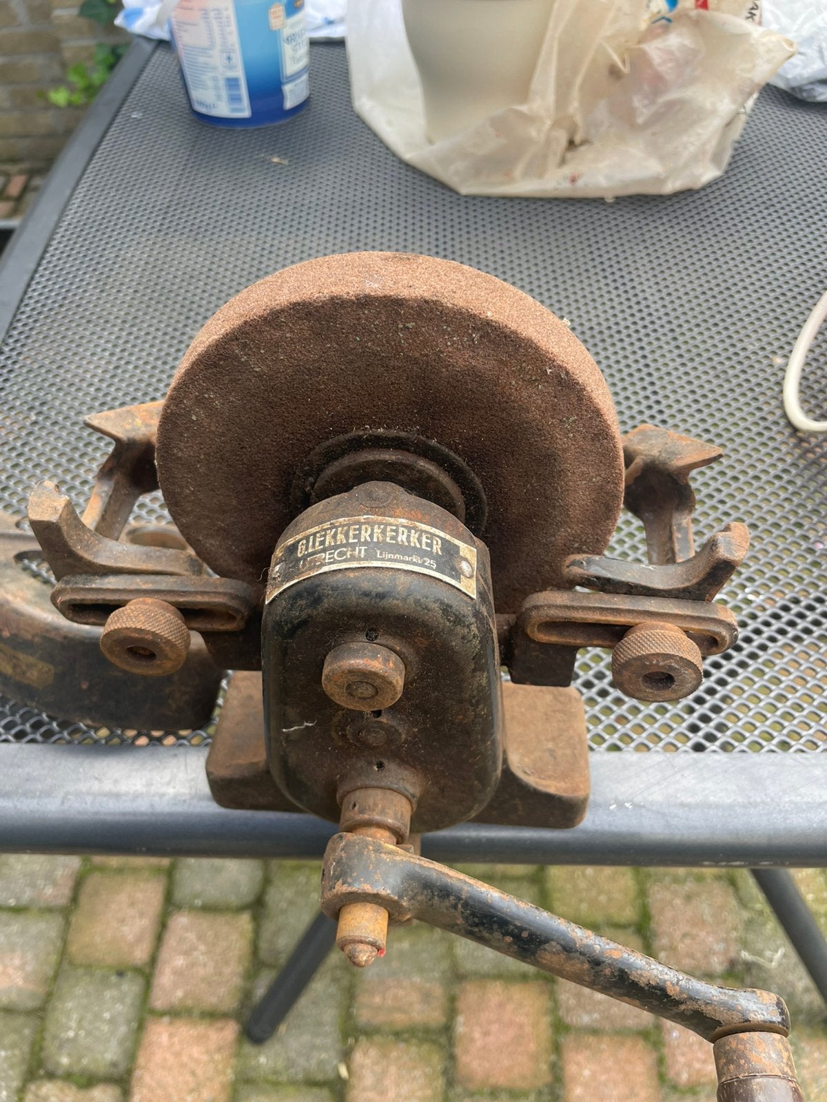 Hand slijpmachine, Ophalen, Gebruikt, Werkbankslijpmachine