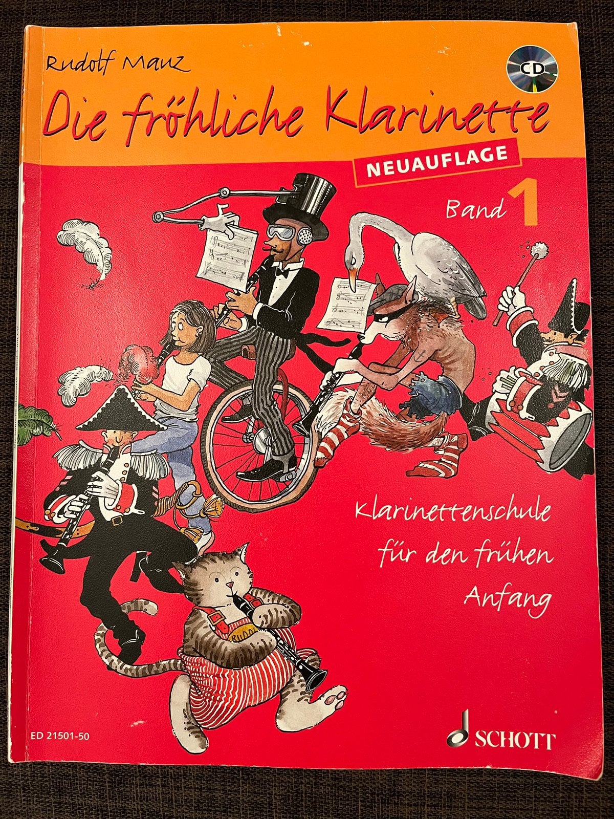 Klarinet lesboek die fröhliche klarinette Band 1, Ophalen of Verzenden, Les of Cursus, Overige genres, Klarinet