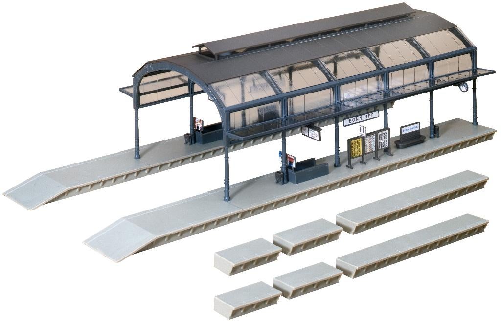 FALLER HO B-180: bouwpakket perronoverpakking, Hobby en Vrije tijd, Modeltreinen | H0, Overige merken, Wisselstroom, Brug, Tunnel of Gebouw